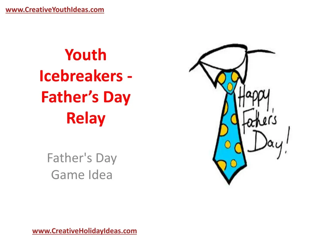 youth icebreakers father s day relay