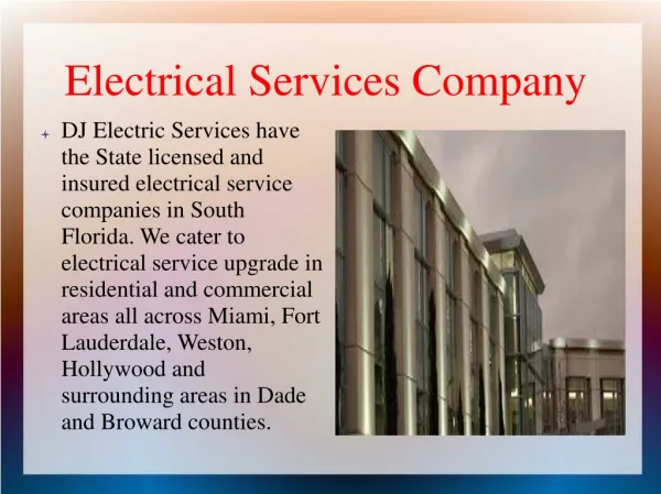 Electrical Services Company