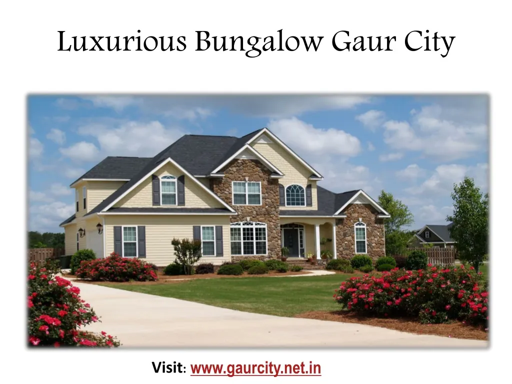 luxurious bungalow gaur city