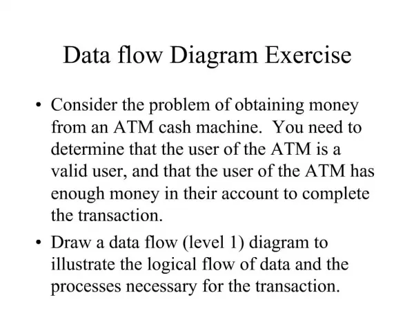 Data flow Diagram Exercise