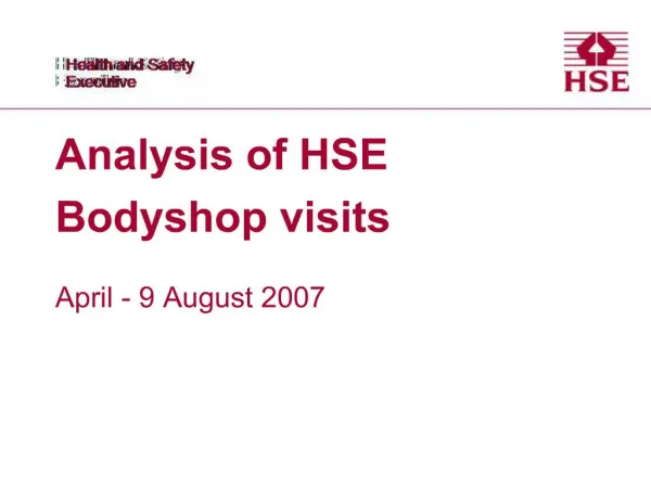 Analysis of HSE Bodyshop visits