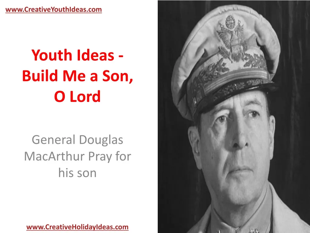 youth ideas build me a son o lord