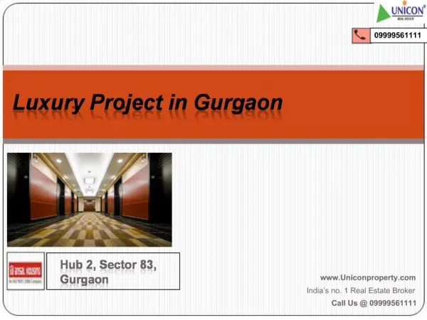 Ansal Hub 2 in Gurgaon |9999561111