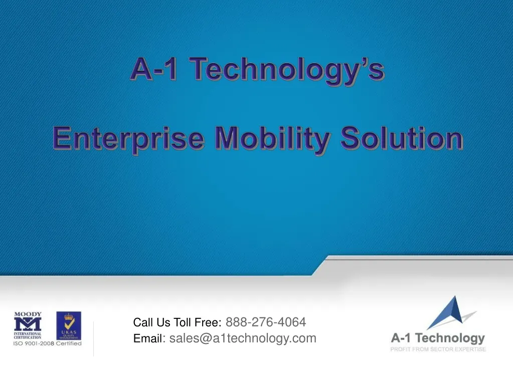 a 1 technology s enterprise mobility solution