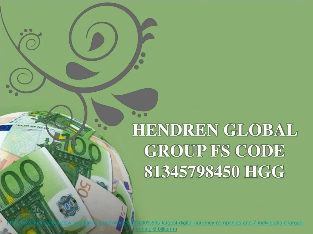 hendren global group fs code 81345798450 hgg