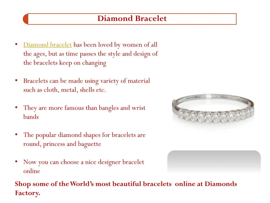 diamond bracelet has been loved by women