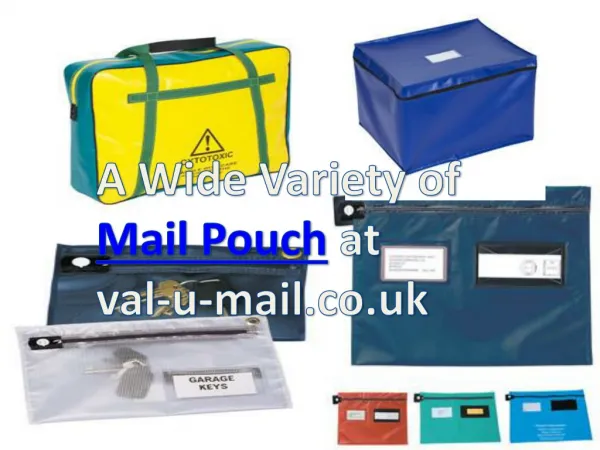 A Wide Variety of Mail Pouch at val-u-mail.co.uk