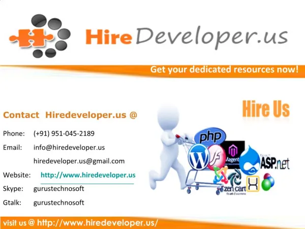 Hire Web Developer, Dedicated Developers India