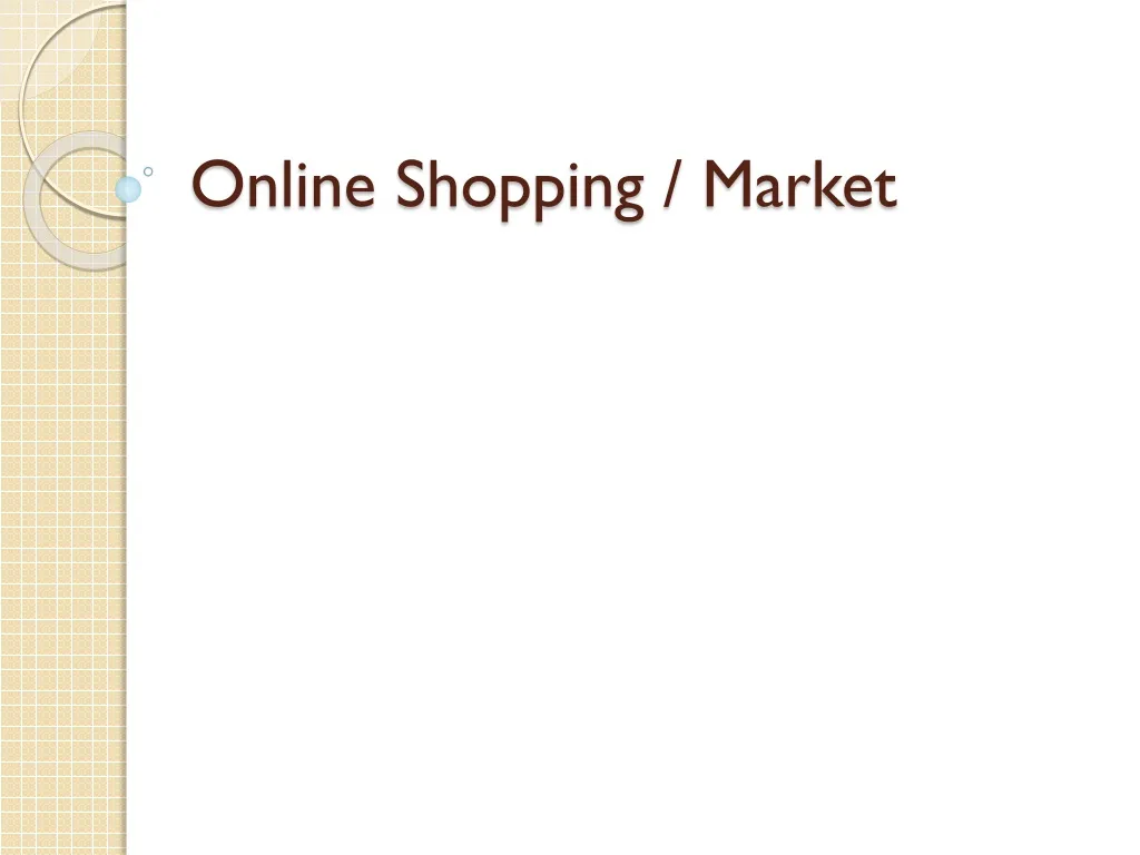 online shopping market