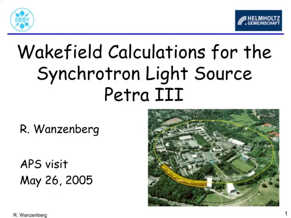 Wakefield Calculations for the Synchrotron Light Source Petra III