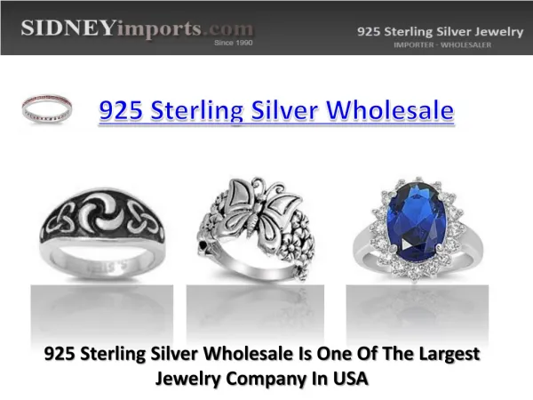925 Sterling Silver Wholesale