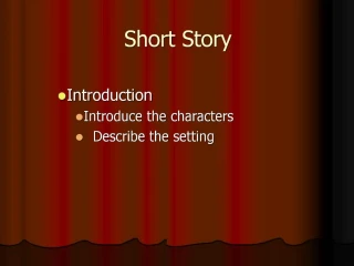 Short Story - slide 1