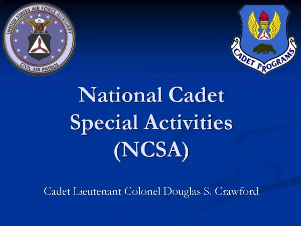 National Cadet Special Activities NCSA