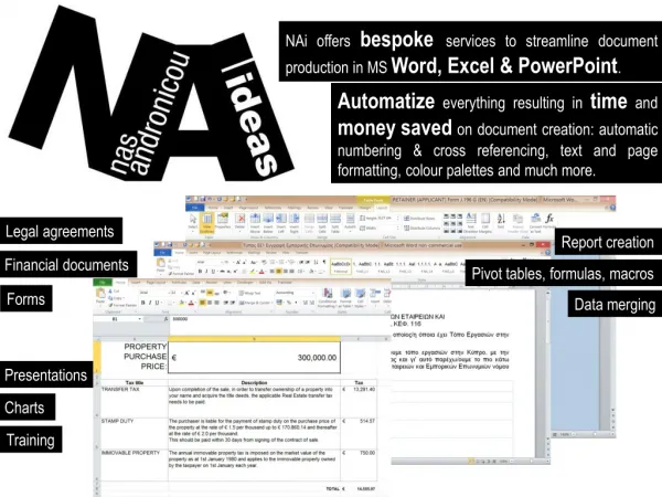 Word | Excel | PowerPoint |- BESPOKE SERVICES