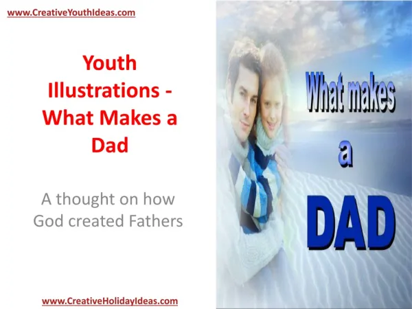 Youth Illustrations - What Makes a Dad