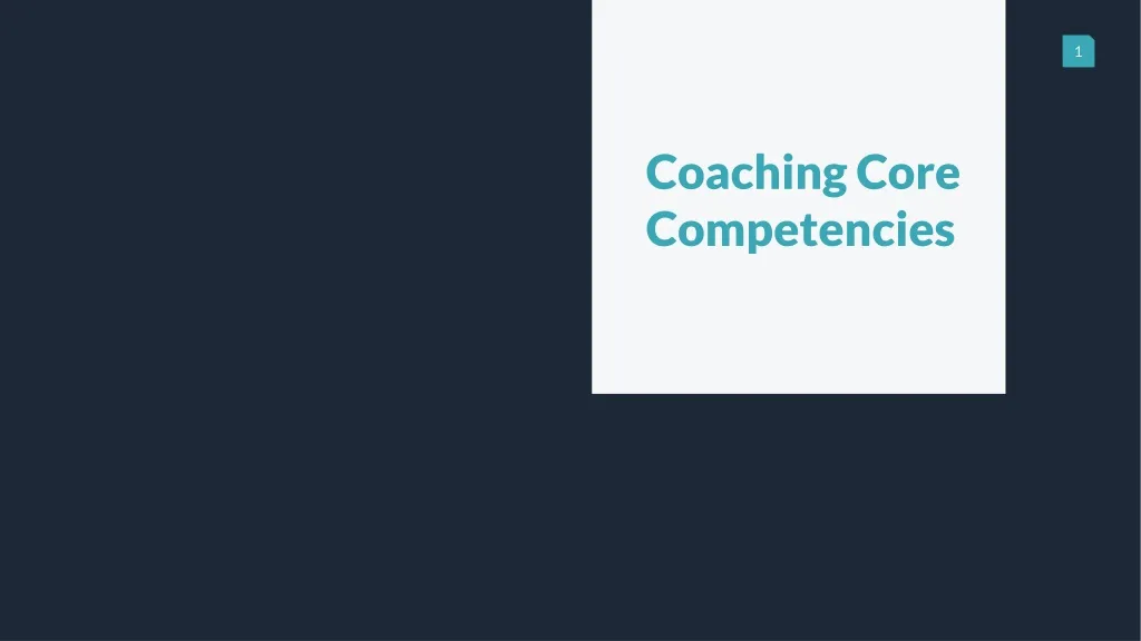 coaching core competencies