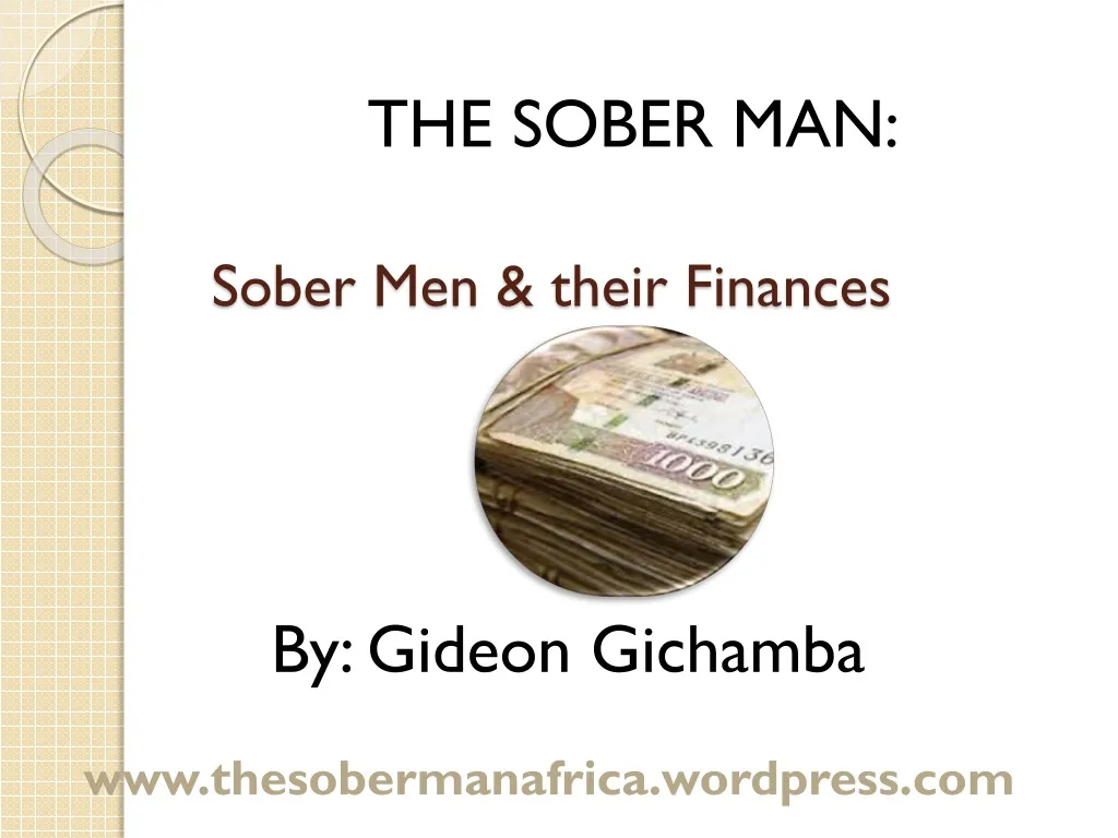 sober men their finances