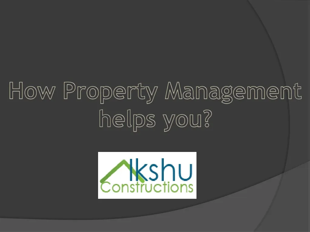 how property management helps you