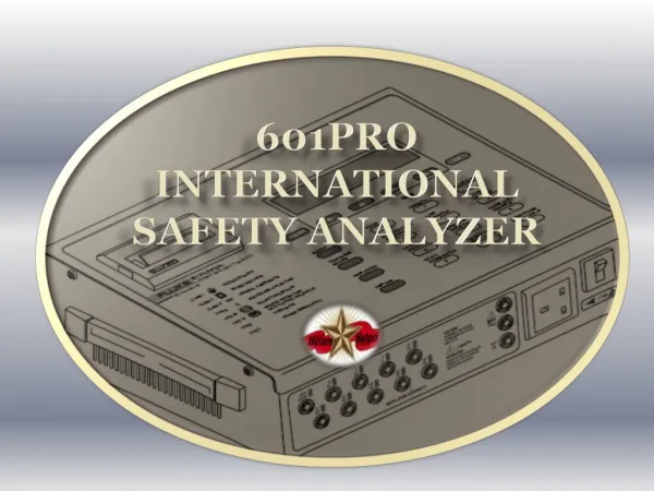 601PRO International Safety Analyzer