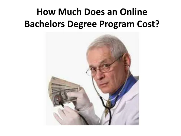 Cost Of Online Degrees