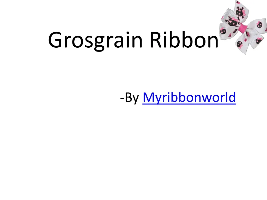 grosgrain ribbon
