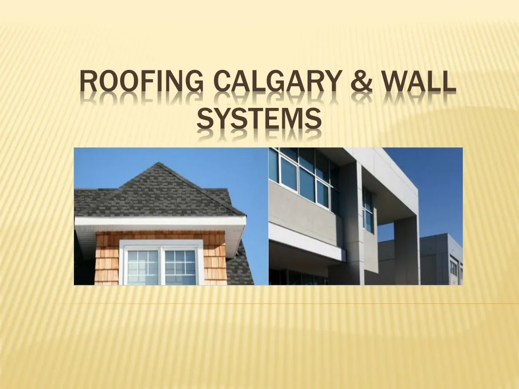 roofing calgary wall systems