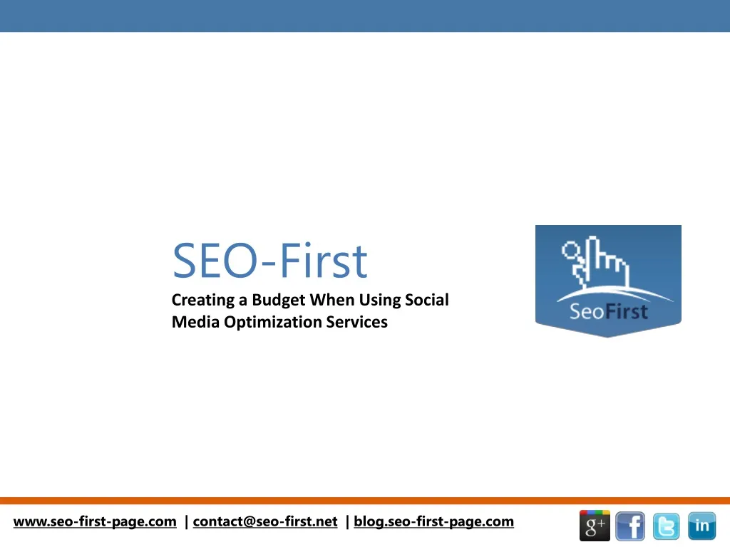 seo first creating a budget when using social