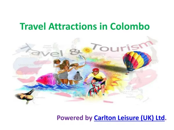 Travel attractions in colombo
