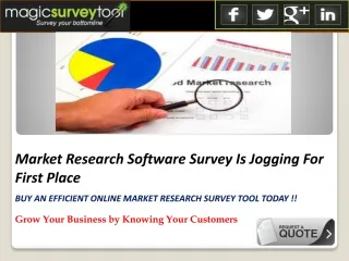 Leading Market Research Software Survey Company - slide 1
