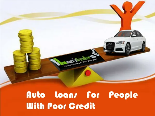 How To Apply For Auto Loans For People With Poor Credit