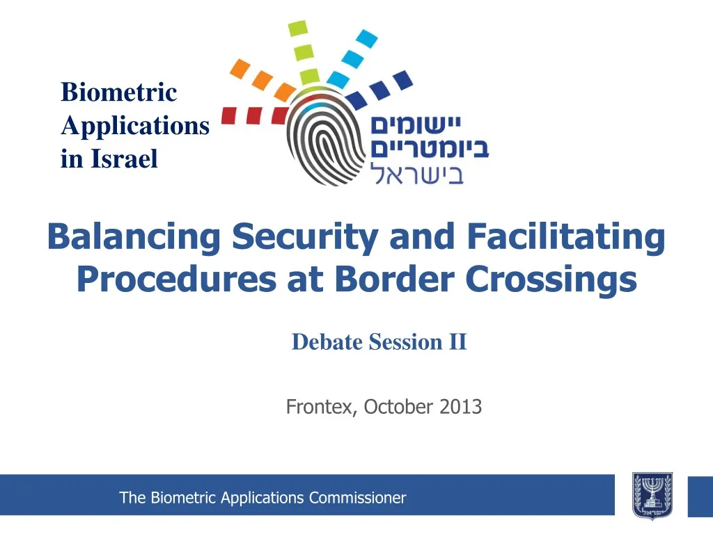 biometric applications in israel