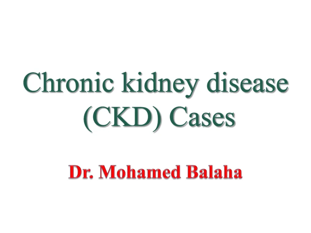 chronic kidney disease ckd cases
