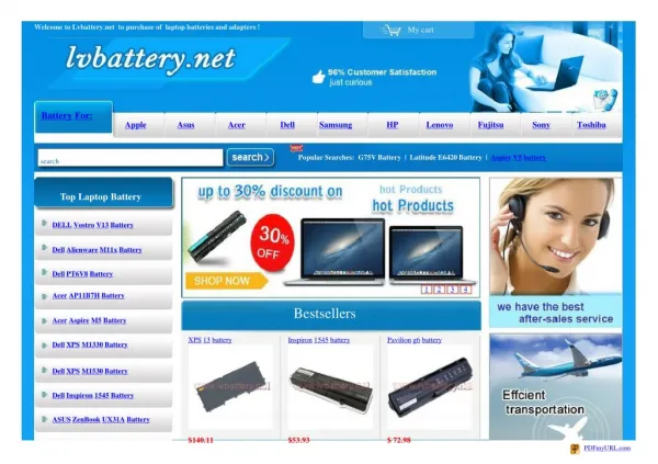 lvbattery laptop battery and charger