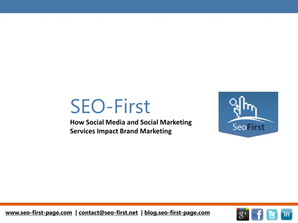 seo first how social media and social marketing