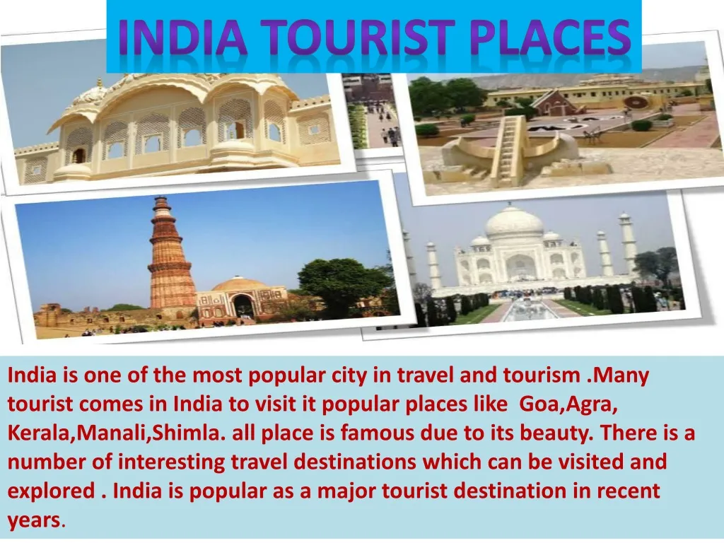 india tourist places