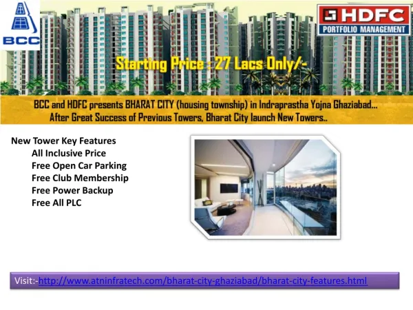 Bharat City apartments starting price 27 lacs