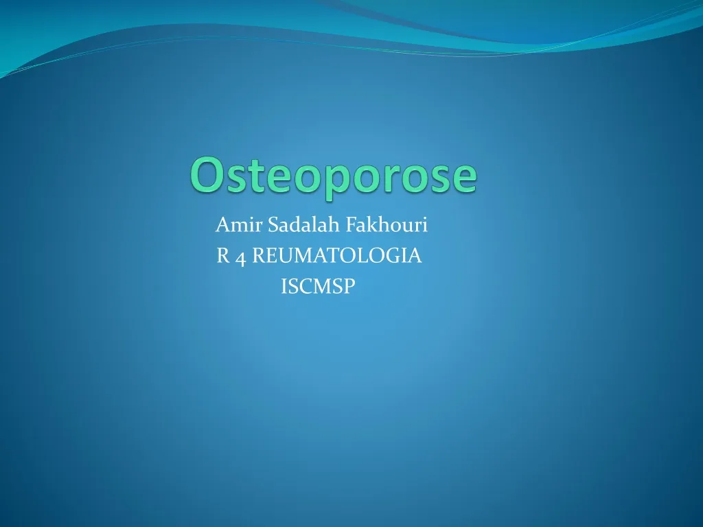 osteoporose