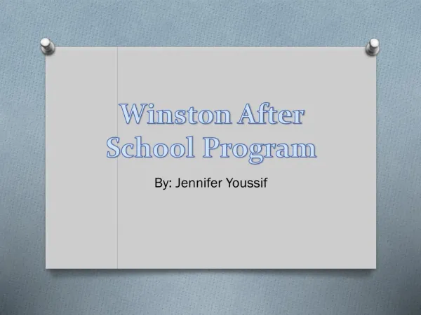 Winston After School Program