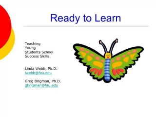 Ready to Learn - slide 1
