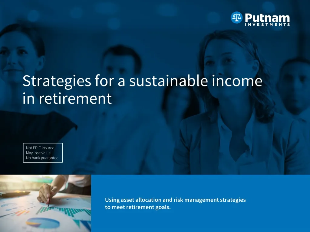 strategies for a sustainable income in retirement