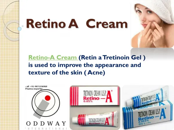 Retino A Cream Exporter Wholesale Supplier