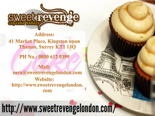 Looking for a Cakes and Cupcakes shop and bakery in London?