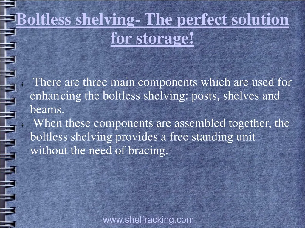boltless shelving the perfect solution for storage