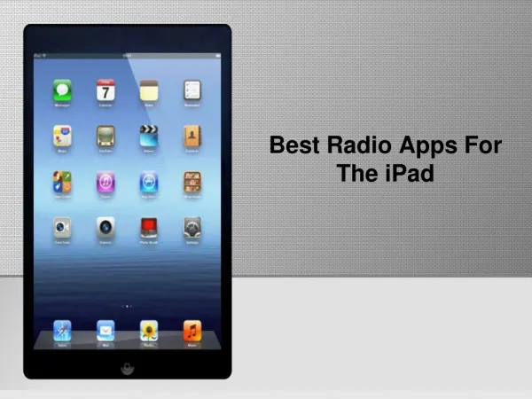 Best Radio Apps For The iPad