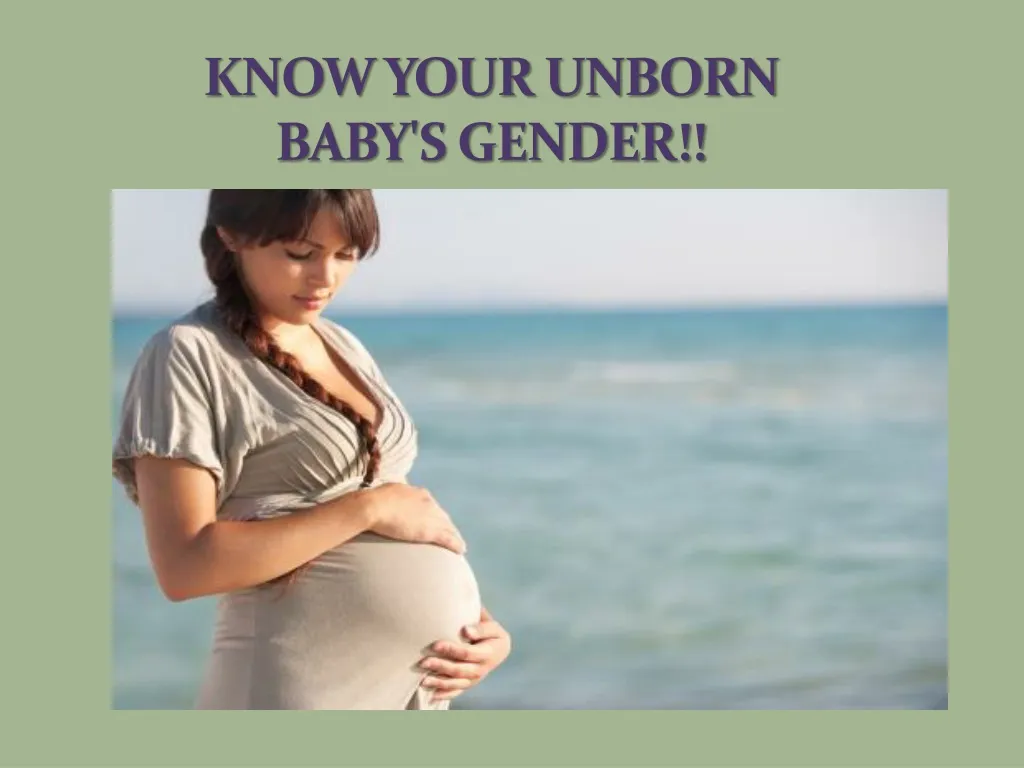 know your unborn baby s gender