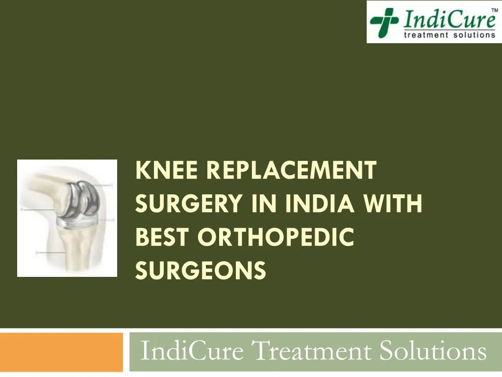 knee replacement surgery in india with best orthopedic surgeons