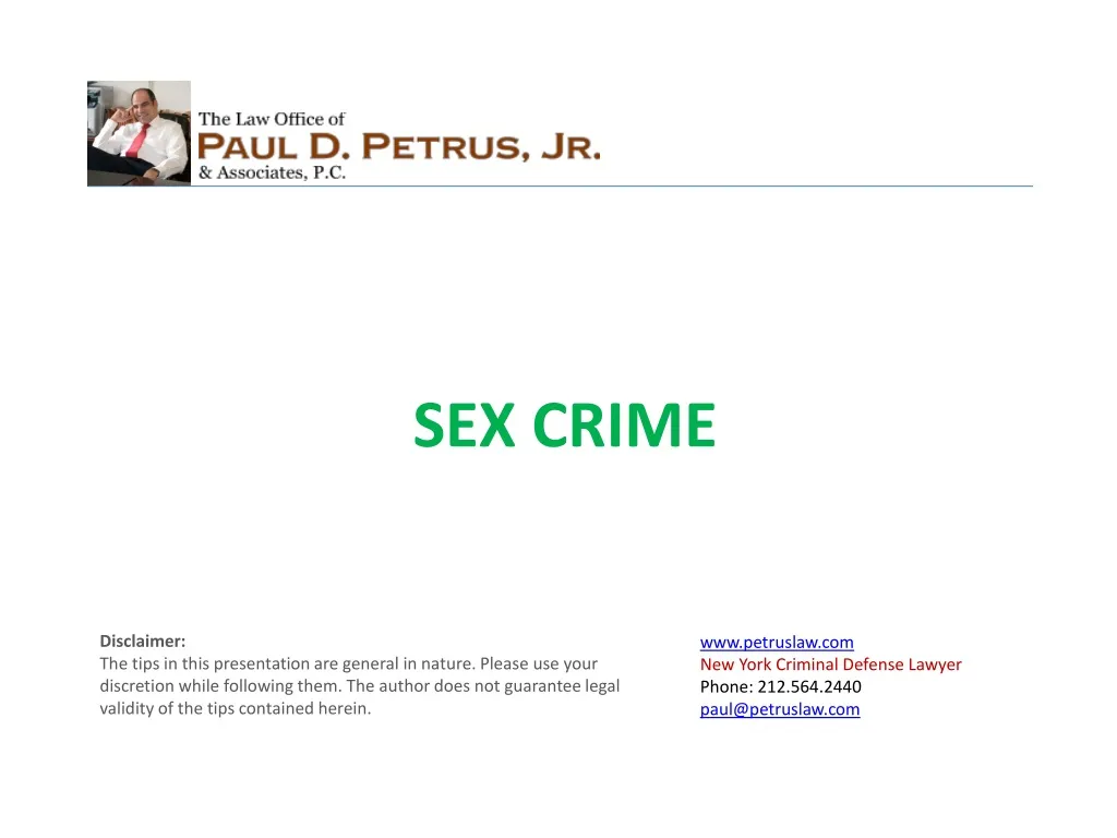 sex crime