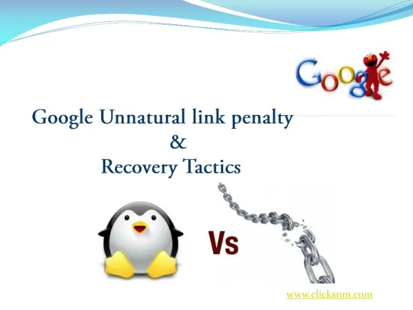 Unnatural links penalty and recovery solutions
