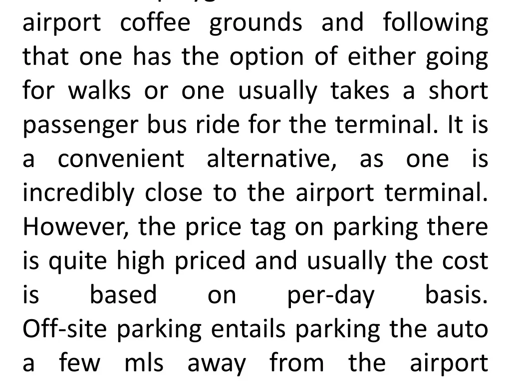 how airport terminal valet parking can help