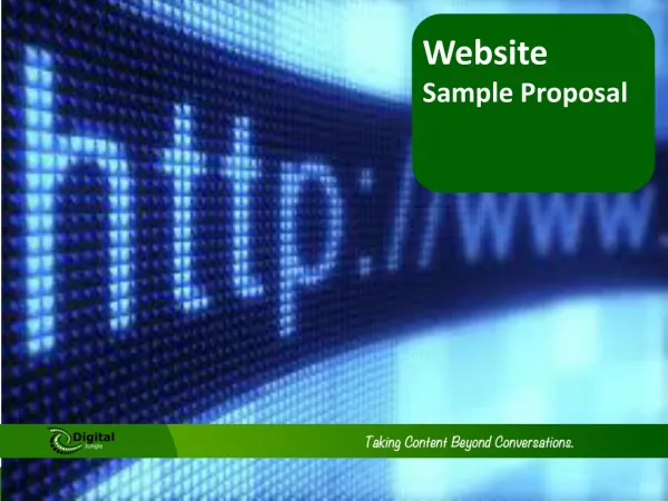 Sample Website Proposal Presentation